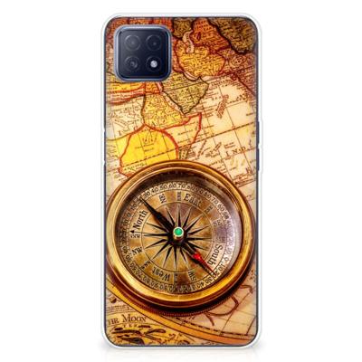 OPPO A53 5G | OPPO A73 5G | Silliconen Back Cover | Kompas OPPO A53 5G | OPPO A73 5G | Silliconen Back Cover | Kompas