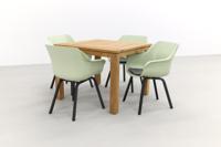 Hartman Sophie tuinstoel French green/Rome brown 100 cm. - 5-delig - thumbnail