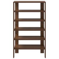 VidaXL Schoenenrek 61x32x105 cm bewerkt hout bruin eikenkleur - thumbnail