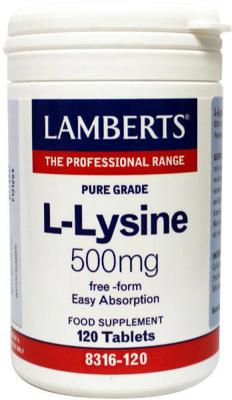 Lamberts L-lysine 500 Mg (120tb)