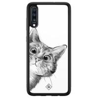 Samsung Galaxy A50 glazen hardcase - Peekaboo - thumbnail