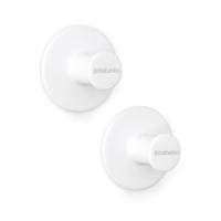 Brabantia ReNew handdoekhaakjes 2 stuks wit - thumbnail