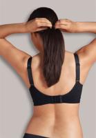 Gewatteerde borstvoedings- & zwangerschapsbeha zonder naden CARRIWELL zwart - thumbnail