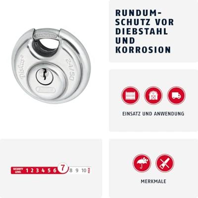 Abus hangslot discus 24ib/50