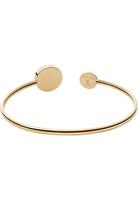 Skagen SKJ1585710 Armband Cuff Agnethe staal-parelmoer goudkleurig-wit - thumbnail