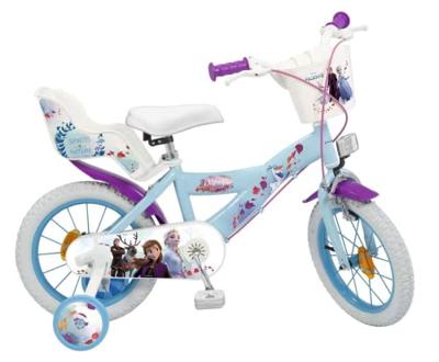 Kinderfiets Frozen 16" Blauw