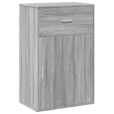 Opbergkast 56,5x39x90 cm bewerkt hout grijs sonoma eikenkleurig - thumbnail