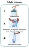 Set van 3 achthoekige navullingen voor luierprullenbakken Nappyclean en Dress Up blauw - thumbnail