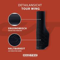 CONTEC handvatten "tour wing dlx" ct grips tour wing dlx 133 mm,black - thumbnail
