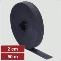 Electronic Garage EG25CA117 Klittenband Om te bundelen Haak- en lusdeel (l x b) 50 m x 2 cm Zwart 50 m - thumbnail