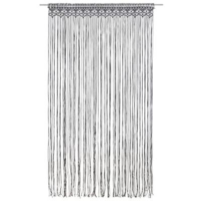 Gordijn macram 140x240 cm katoen antraciet Gordijn macram 140x240 cm katoen antraciet