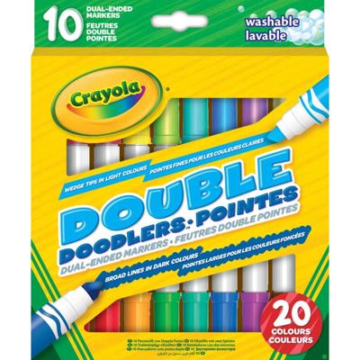 Crayola dubbelzijdige viltstiften, 10st.