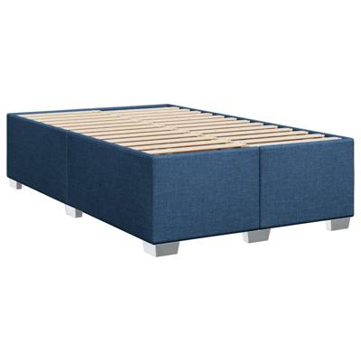 Boxspring met matras stof blauw 100x200 cm - thumbnail