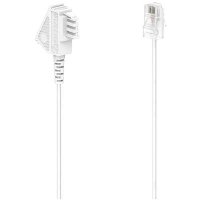 Hama DSL-boxkabel, TAE-F-stekker - modulaire stekker 8p2c, 6 m, wit