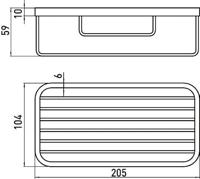 Emco System 2 Sponskorf met Directe Wandbevestiging Chroom - thumbnail