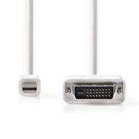 Nedis CCGP37700WT20 Mini-displayport - Dvi-kabel Mini-displayport Male - Dvi-d 24+1-pins Male 2,0 M Wit - thumbnail