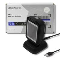 Qoltec 50864 Desktop QR & Barcodescanner | USB - thumbnail