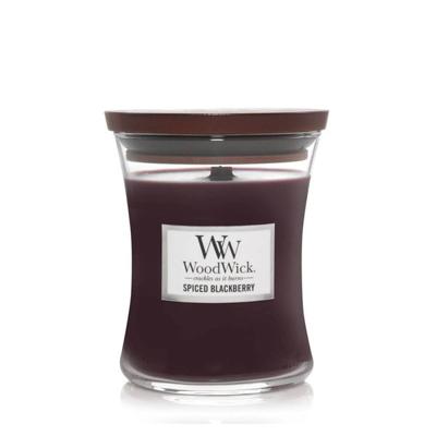 WoodWick spiced blackberry medium candle