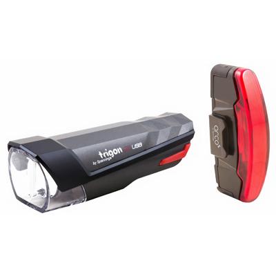 Spanninga verlichtingset trigon + arco usb oplaadbaar