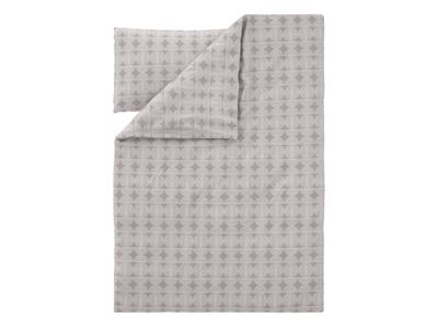 LIVARNO Satijnen dekbedovertrek 140 x 200 cm (Cirkels/beige)