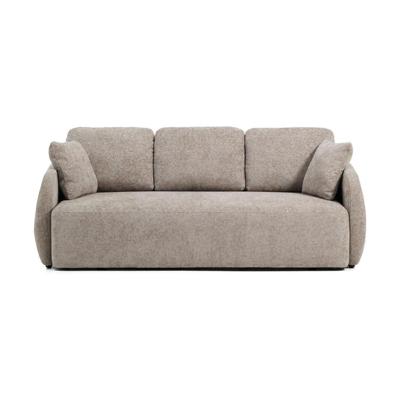 Kave Home Laira 3-zitsbank chenille Taupe Kave Home Laira 3-zitsbank chenille Taupe