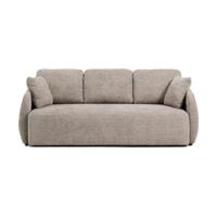 Kave Home Laira 3-zitsbank chenille Taupe - thumbnail