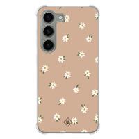 Samsung Galaxy S23 siliconen shockproof hoesje - Sweet daisies - thumbnail