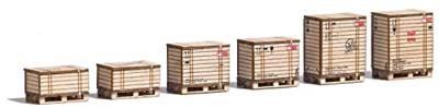 Busch 1811 H0 6 pallets en 6 houten kisten Bouwpakket