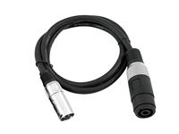 Omnitronic 30225590 XLR Adapterkabel [1x Luidspreker-koppeling - 1x XLR-stekker 3-polig] 1.00 m Zwart - thumbnail