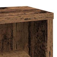 Cd-kast 21x20x88 cm bewerkt hout oud houtkleurig - thumbnail