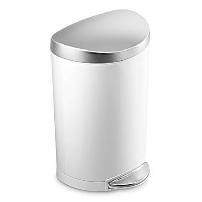 Simplehuman Afvalemmer Half Rond 10 liter (wit)