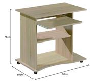 Bureau Durini - bruin - 75x80x50 cm - Leen Bakker - thumbnail