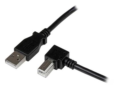 StarTech.com USB-adapterkabel 3 m voor haakse printers, 1 x USB-A-stekker, recht, 1 x USB-B-stekker, schuin