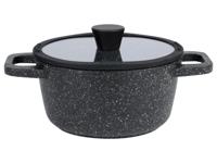 LIVARNO home Aluminium kookpan Ø 20 cm (granietsteen/zwart) - thumbnail