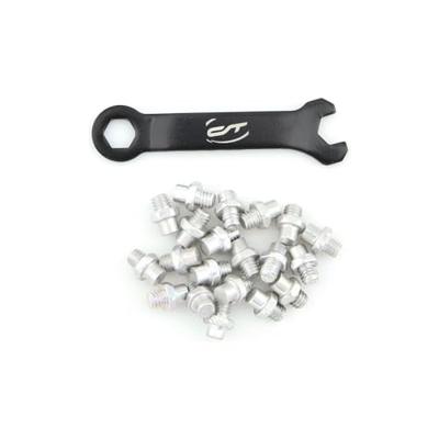 CONTEC mtb pedaal pins "r-pins select" ct pedal pins r-pins alu silver 20pcs in.key