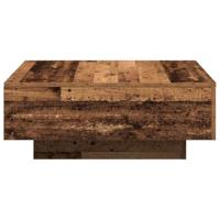 Salontafel Oud hout 80 x 80 x 31 cm Bewerkt hout - thumbnail