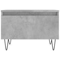Salontafels 2 st 50x46x35 cm bewerkt hout betongrijs - thumbnail