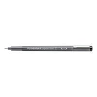 Fineliner Staedtler Pigment 308 zwart 0.5mm | 10 stuks - thumbnail