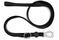 Morso hondenriem verstelbaar gerecycled pureness zwart - thumbnail