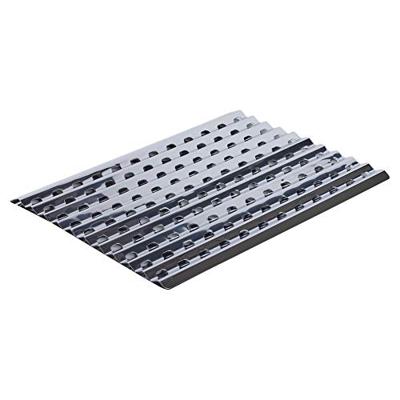Bbq grill plaat 2 delig rvs 46x30cm