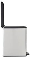 Slanke prullenbak - SLIM BIN - CURVER - 25L - Compact ontwerp - 41 x 27 x 55 cm - Metallic grijs - thumbnail