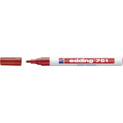 Edding 751 paint marker 4-751002 Lakmarker Rood 1 mm, 2 mm Edding 751 paint marker 4-751002 Lakmarker Rood 1 mm, 2 mm
