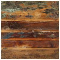 Tafelblad vierkant 15-16 mm 60x60 cm massief gerecycled hout - thumbnail