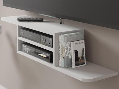 Zwevend tv-meubel DENMA wit Zwevend tv-meubel DENMA wit