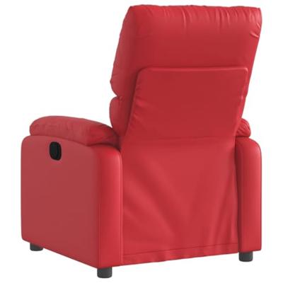 Fauteuil verstelbaar kunstleer rood
