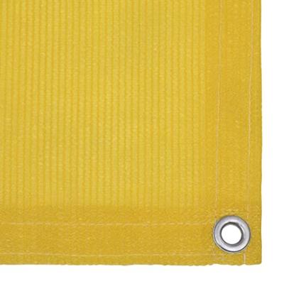 Balkonscherm 90x400 cm HDPE geel