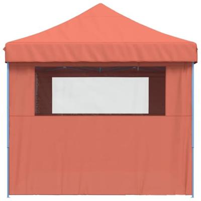 VidaXL Partytent inklapbaar pop-up met 4 zijwanden terracottakleurig VidaXL Partytent inklapbaar pop-up met 4 zijwanden terracottakleurig