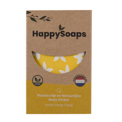 Happysoaps Body oil bar exotic ylang ylang 70 Gram Happysoaps Body oil bar exotic ylang ylang 70 Gram