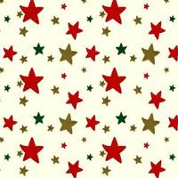 Cadeaupapier - Geschenkpapier - Xmas stars on ivory ribbed 30 cm - thumbnail