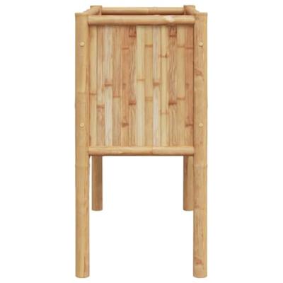 Verhoogde plantenbak Bruin 90 x 35 x 70 cm Bamboe - thumbnail